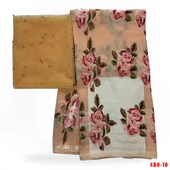 

Soft Design 2018 Latest tissu African Velvet Lace Fabric and 2yards tulle lace fabric For Nigerian Wedding Dress f181015