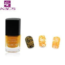 KADS Новая Тенденция Довольно Хорошо Ногтей Долговечный Лак для Стемпинга Штамп Штамповка Польский темно-Желтый Блеск Ногтей Лак Для Ногтей Искусство Украшения инструменты