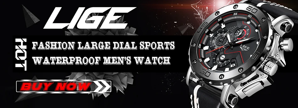 Мужские часы LIGE, Лидирующий бренд, Роскошные мужские часы с большим циферблатом, бизнес-хронограф, водонепроницаемые кварцевые наручные часы, мужские повседневные кожаные часы с датой