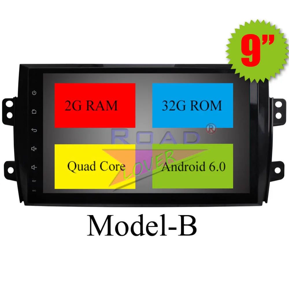 Clearance TOPNAVI Android 6.0 2G+32GB 9" Car PC Media Center Player For Suzuki SX4 Stereo GPS Navigation Auto Radio MP4 NO DVD Two Din 3G 8