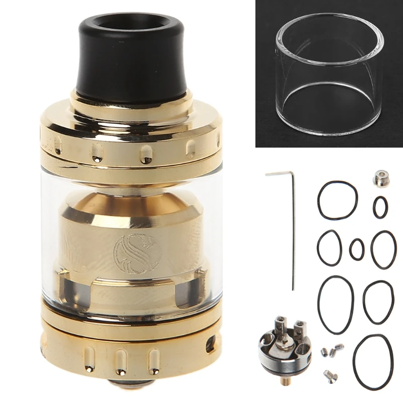 

New E-Cigarette Atomizer Tank Dia 24mm 2ml Single/Dual Coil Deck For Merlin Mini RTA