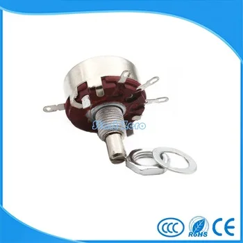 5PCS Single Turn WTH118 1A Carbon Rotary Taper Potentiometer 2W