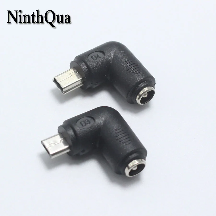 NinthQua 1 шт. 5 5x2 мм гнездо для Mini/Micro USB папа Pin DC разъем питания 90 градусов адаптера V8
