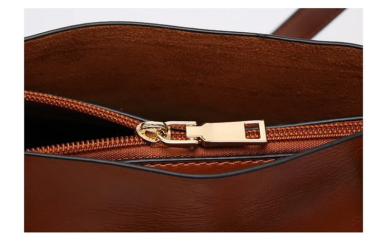 luxo senhora com bolsa de bolso grande