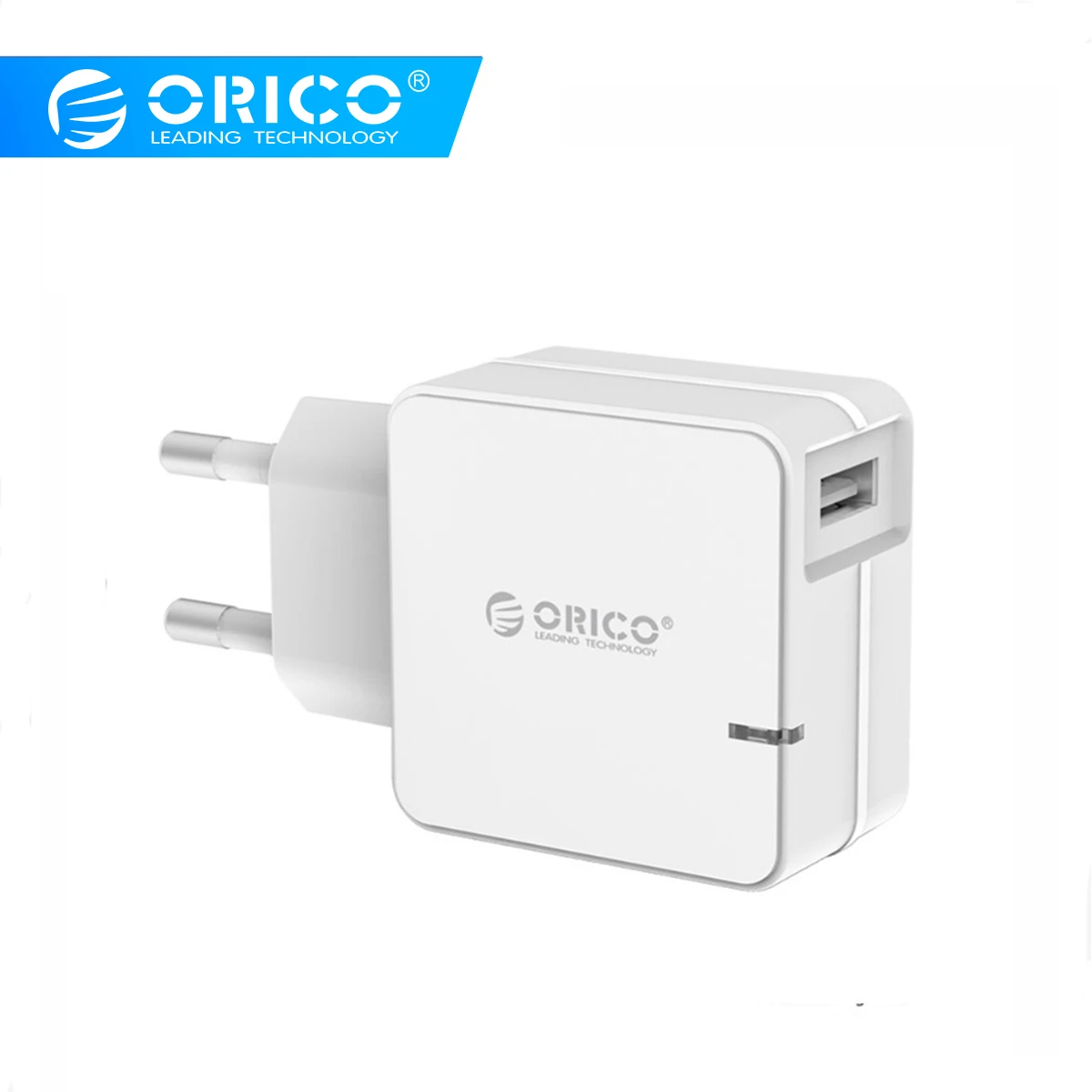 ORICO QCW-1U Quick Charge 2,0 быстрое USB ЗУ для мобильного телефона для samsung S5 S6 LG с 80 см Micro USB кабелем