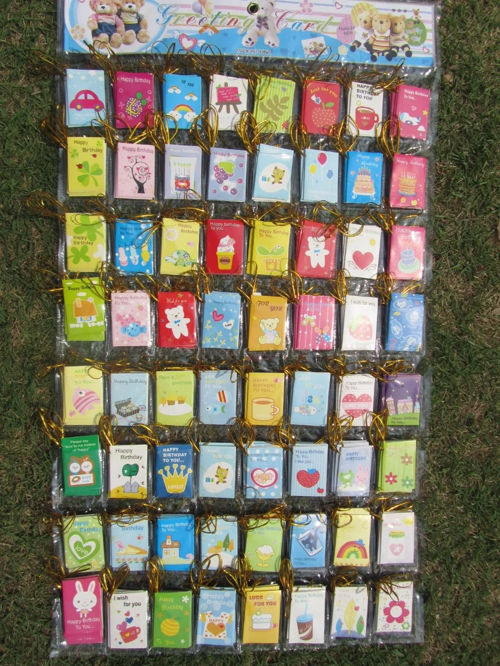 

12pcs 5*3cm cute birthday cards glitter balloons flower/birthday cake gift birthday greeting card for kids friends