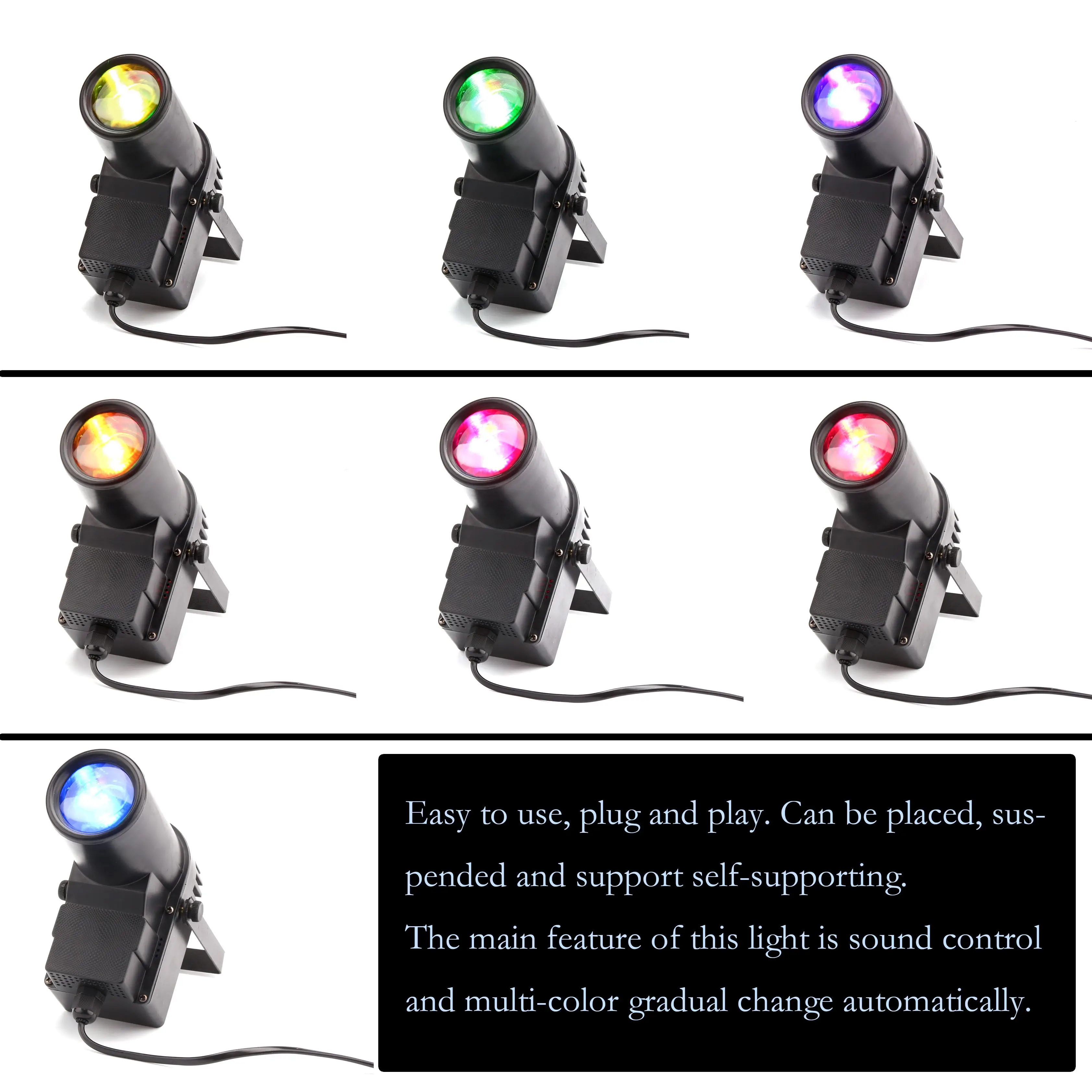 15 Вт RGB светодиодный свет этапа прожектор Профессиональные DJ этап эффект