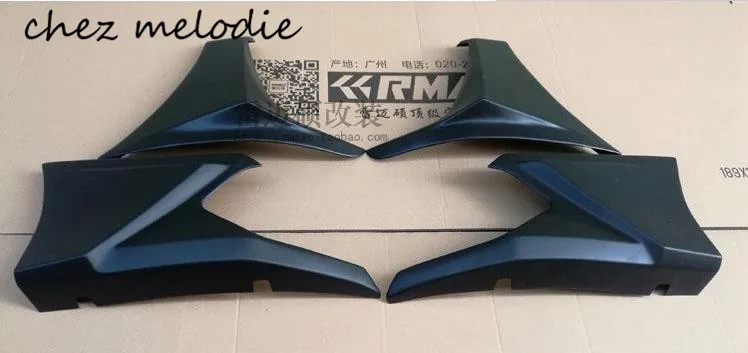 

Primer black ABS unpainted Front+rear bottom corner diffuser bumper For HONDA Civic 10 2016 2017