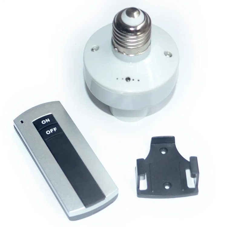 5 sets/lot E27 Screw Wireless Remote Control Light Lamp Bulb Holder Cap