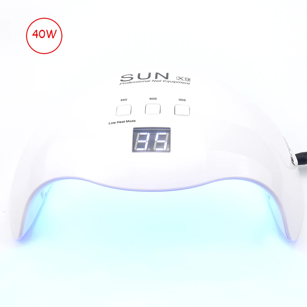 

LELADY 40W SUNX9 PLUS UV Lamp For Nails Lamp LED Nail Gel Dryer Manicure Tool Machine for all Curing Nail Gel Polish Art