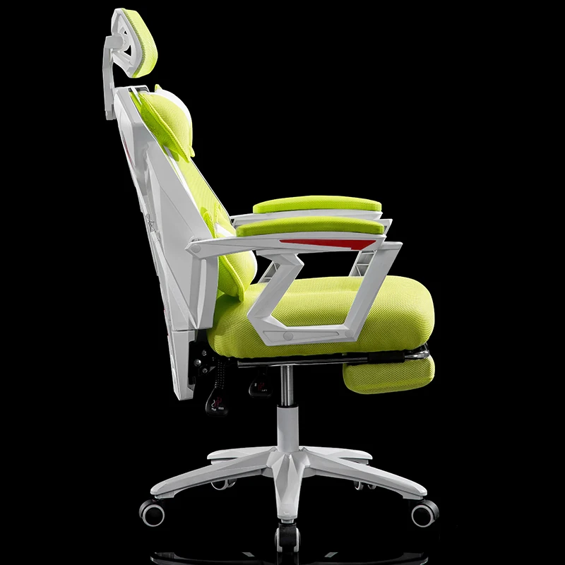Стул кресло компьютерное многофункциональное подъемное офисное кресло, кресло босса, лежащее вращение, компьютерное кресло с поясной подушкой для ног - Цвет: 4