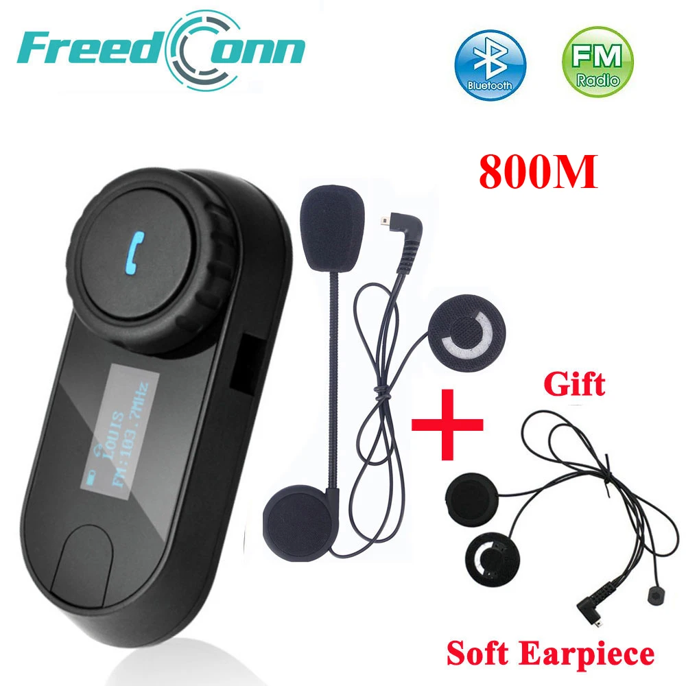 Freedconn TCOM-SC шлем Bluetooth переговорные Мотоцикл гарнитура домофон с ЖК-экраном+ FM радио шлем домофон