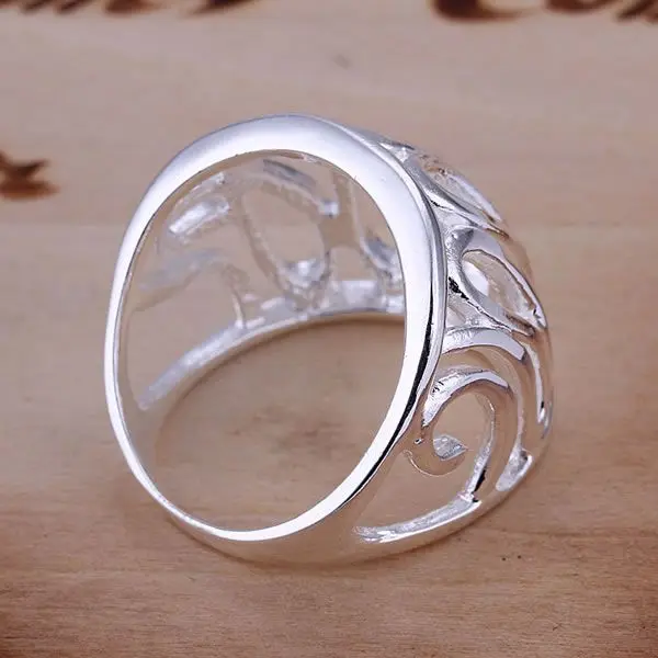 KN-R059 лучшие продажи посеребренные кольца для женщин мужские серебряные ювелирные изделия Модные ювелирные изделия большой палец оправа на леске /adra