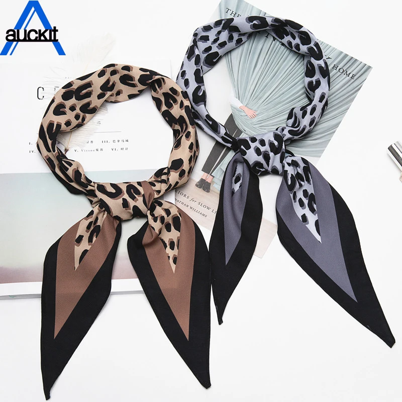 

Print Chic hair leopard small scarf printed chiffon scarf scarves professional triangle scarf SD-161