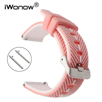 

Quick Release Silicone Watchband 21mm 22mm for Armani Diesel DZ Timex CK Rubber Watch Band Feather Pattern Strap Wrist Bracelet