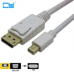 Mini DisplayPort DP Thunderbolt к DisplayPort DP кабель-адаптер 6 Средства ухода за кожей стоп позолоченный 4 К Разрешение 2017 топ продаж продукта 1.8 м 3 м