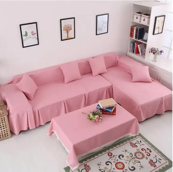High end linen sofa cover + cloth art sofa cover customized contracted