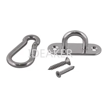 2PCS M6 Ceiling Hook Hammock Swing Hook Indoor Outdoor Carabiners with Self-tapping screws for Yoga Swing Chair Hammock Hanging