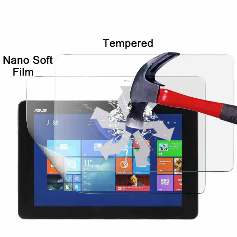 

1pcs Explosion-proof Nano soft film For Asus T100 Chi 10.1" TAB Anti-shatter screen protector films with cleaning cloth in stock