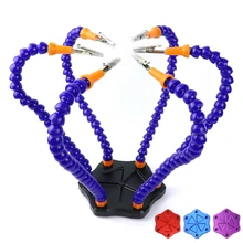 Многофункциональная паяльная станция с 6 шт. гибким шлангом для печатной платы, паяльная сборка, Ремонт сварочных инструментов