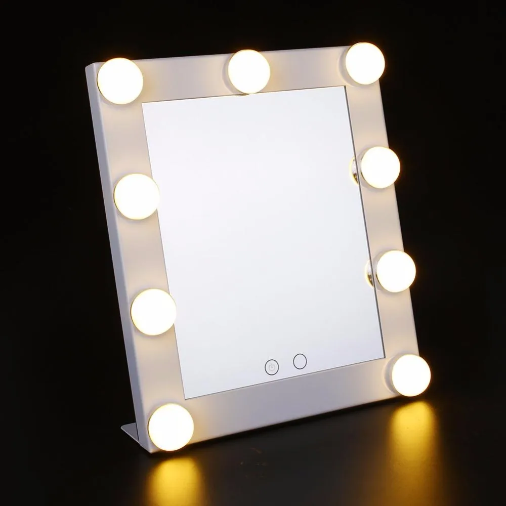 

Vanity Lighted Hollywood Desktop LED Light Adjustable Makeup Mirror immer Stage Beauty Touch Contral