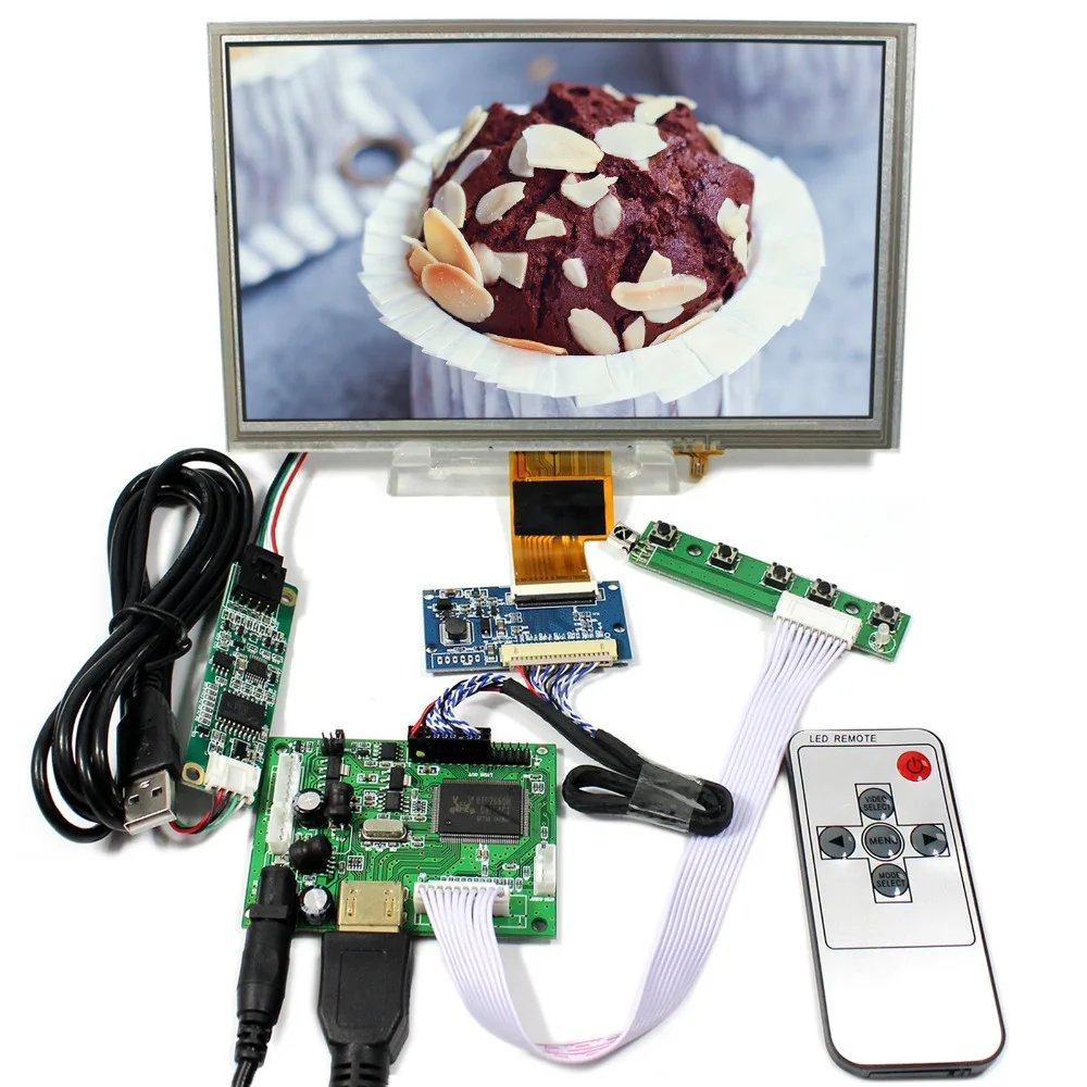 H DMI ЖК дисплей контроллер доска с 8 дюймов 1024x600 ZJ080NA 08A сенсорным экраном Панель|board