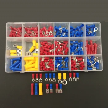 

300pcs Female Red blue yellow Assorted Full Insulated Electrical Wire Terminals Crimp Connector