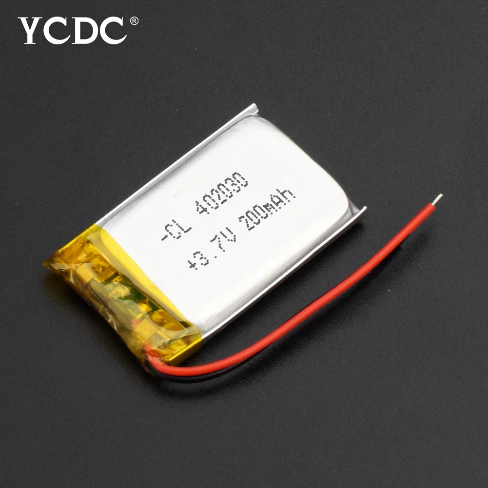 YCDC портативный 3,7 V 200mAh Li-Po аккумулятор замена 402030 для MP3 MP4 Bluetooth гарнитура gps Смарт часы Высокое качество