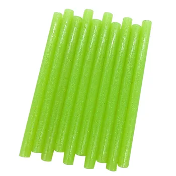 

DIY 10pcs Colourful 7mm Green Glitter Hot Melt Glue Sticks For Glue Gun Craft Phone Case Album Repair Accessories Adhesive 7mm S