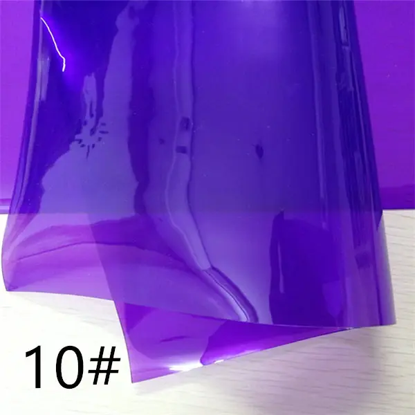 1 шт/7,6*12 дюймов синтетическая твердая ПВХ водонепроницаемая кожаная ткань для DIY аксессуаров - Цвет: 10 purple