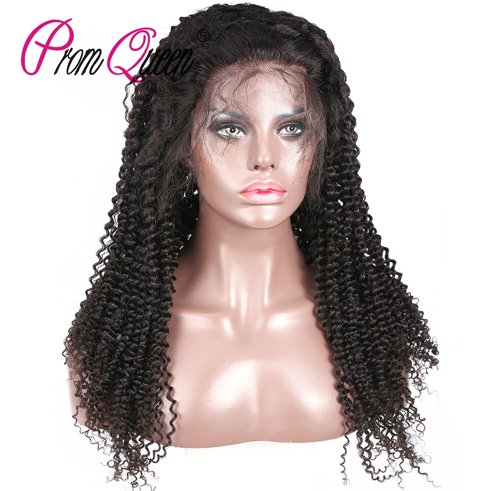 

Prom Queen Afro Kinky Curly Lace Front Wig With Baby Hair Pre Plucked Hairline 150%/200% Density Human Hair wig For Black Women