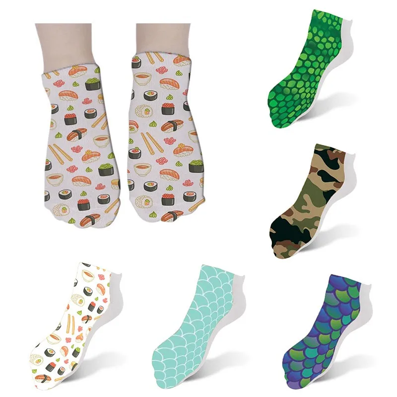 

Maple leaf Painting Scenery Printed Funny Socks Women Short Socks Ankle Harajuku Art Unisex Style Cartoon Low Socks Sox 7S-ZAS16