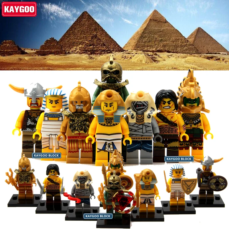 1Pcs Lego PHARAOH Atlantis Egyptian Mummy Pyramid Minifigures NEW|RARE|HOTSALE