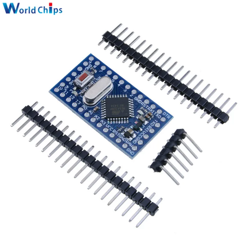 5 шт./лот Pro Mini atmega328 Мини ATMEGA328P 5 в 16 МГц модуль для Arduino Nano с кристаллами осциллятора булавки заменить ATMEGA128