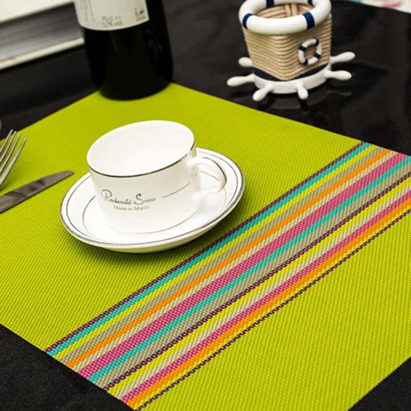 4 قطعة/الوحدة قطع قماش توضع تحت الأغراض المختلفة مصنوعة من الكلوريد متعدد الفينيل طاولة طعام الحصير المطبخ طاولة طعام صينية القماش الوقايات ...