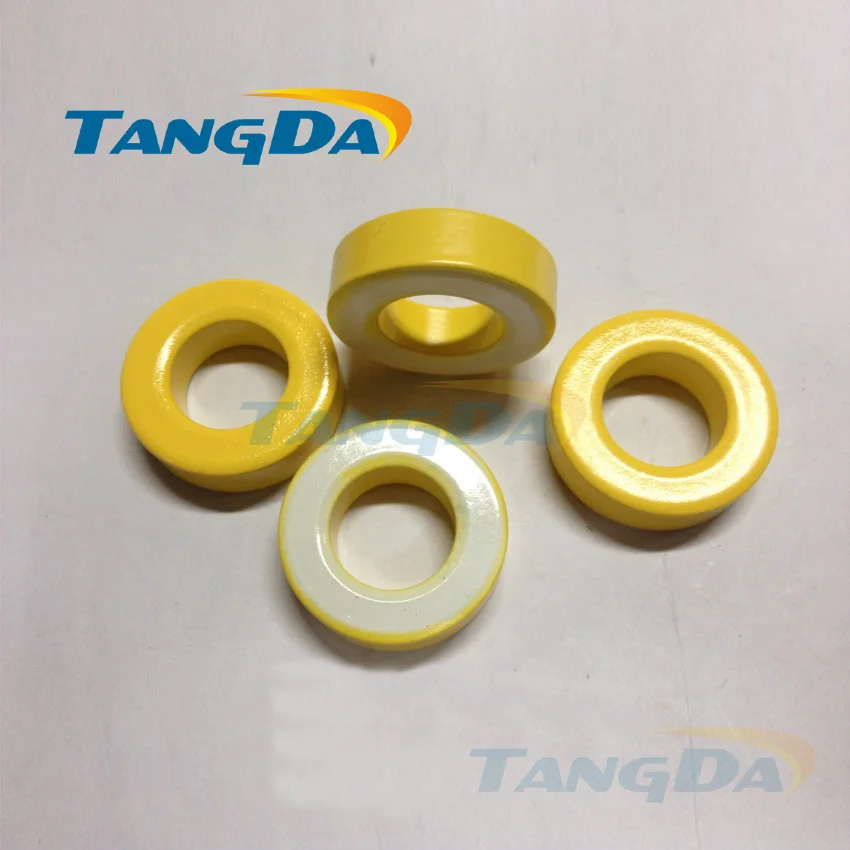 Tangda Ferro Power Core Induttore T150-26 38.4*21.5*11.1 Millimetri Giallo/Bianco Rivestito Filtraggio Ferrite Anello Nucleo