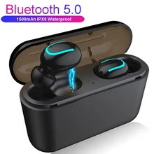 Действительно TWS беспроводной Bluetooth 5,0 наушники Q32 музыка стерео мини спортивные наушники с микрофоном гарнитура для телефона PK i10