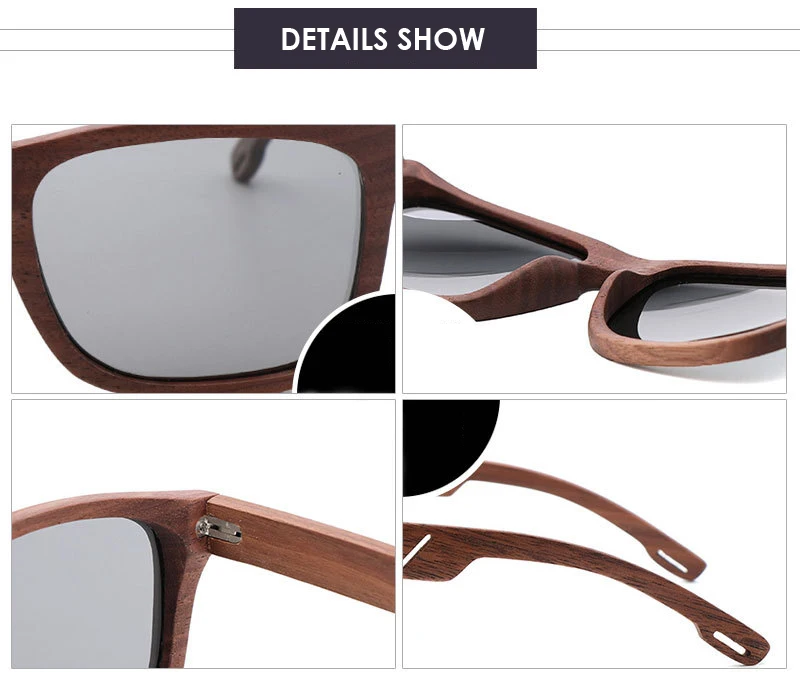 Kennedy Bamboo Polarized Sunglasses