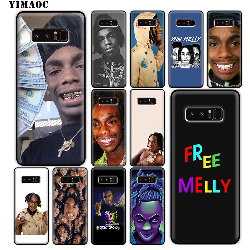 YIMAOC YNW Melly Rap Soft Silicone Case for Samsung Galaxy Note 10 Plus 9 8 A9 A8 A6 2018 A5 A3 2017 2016 |