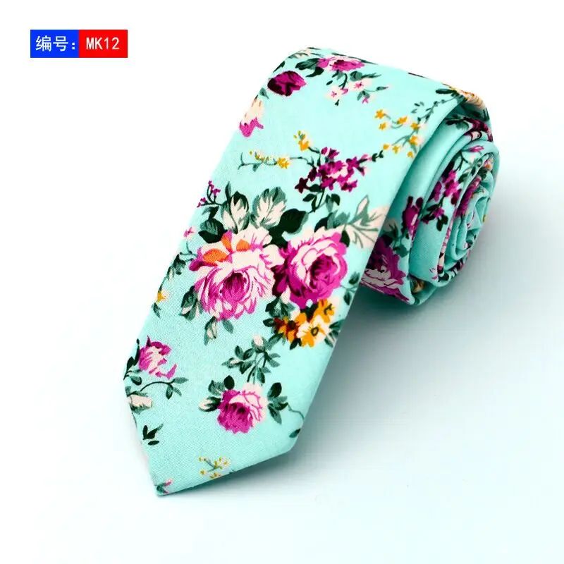 SHENNAIWEI Мужской Хлопковый галстук с принтом 6 см Европейский стиль Модный повседневный галстук Жених Невеста