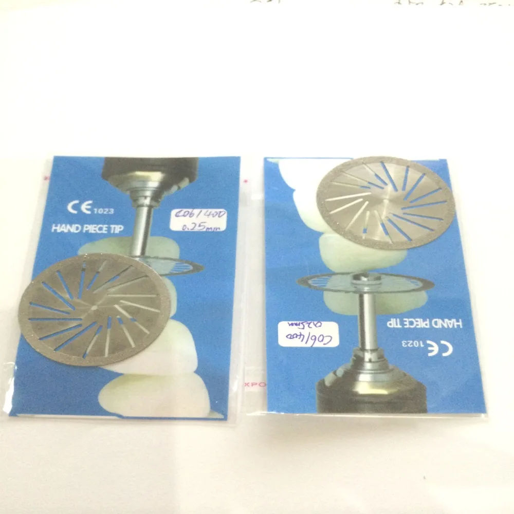 

2PCS Dental Ultra-thin double-sided emery sand cutting plaster discs for cutting porcelain crown and plaster model