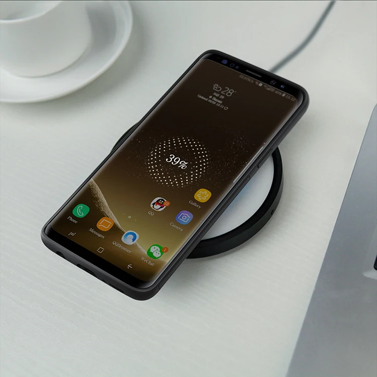 Магнитный чехол для телефона samsung Galaxy S9 S9 PLUS с поддержкой беспроводной зарядки Nillkin Magic чехол samsung S9 чехол с магнитным держателем