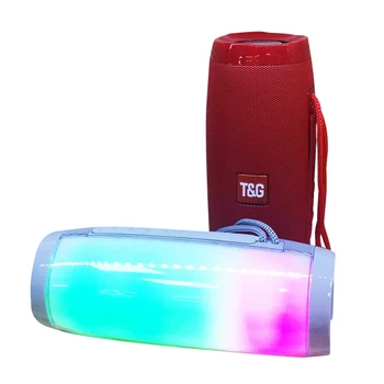 

High Quality Colorful LED Portable Bluetooth Speaker HiFi Stereo Subwoofer Wireless with Mic Hand-Free Support TF FM USB