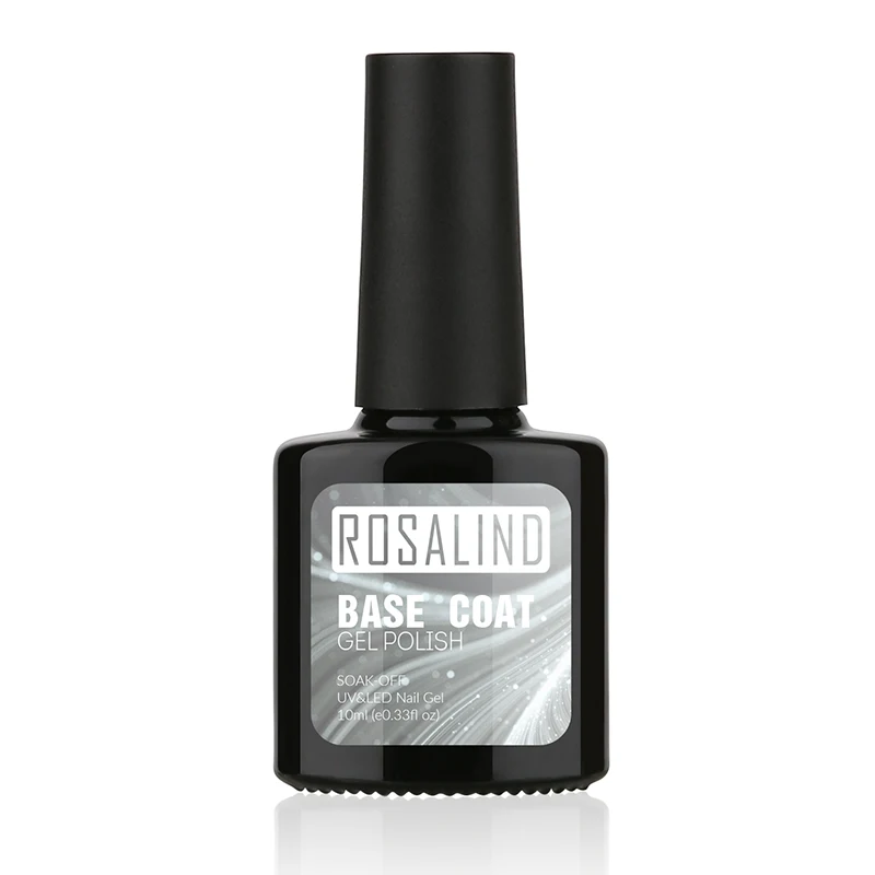 ROSALIND гель 1 S P+ черная бутылка 10 мл эффект искусственного меха P01-12 3D УФ светодиодный Гель-лак для ногтей DIY лак для ногтей длительный маникюр - Цвет: Base Coat