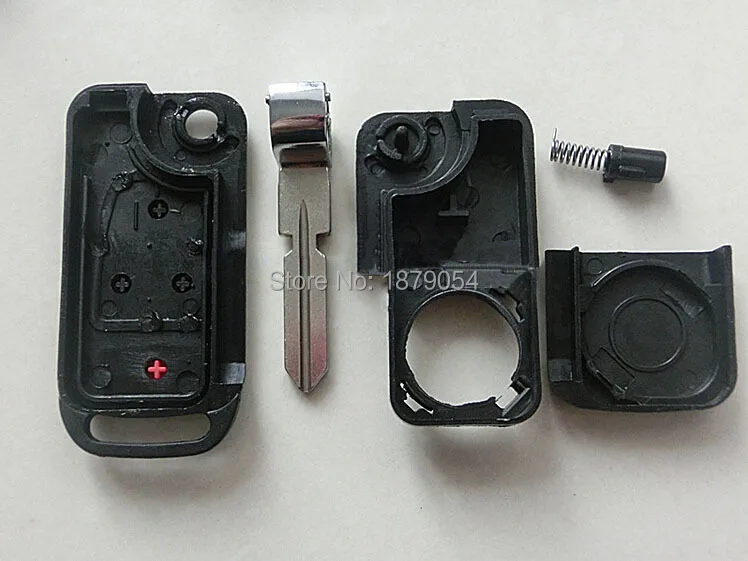 Mercedes Benz 3 1 button flip Key Case shell With HU39 Key Blade key Blanks(5).jpg
