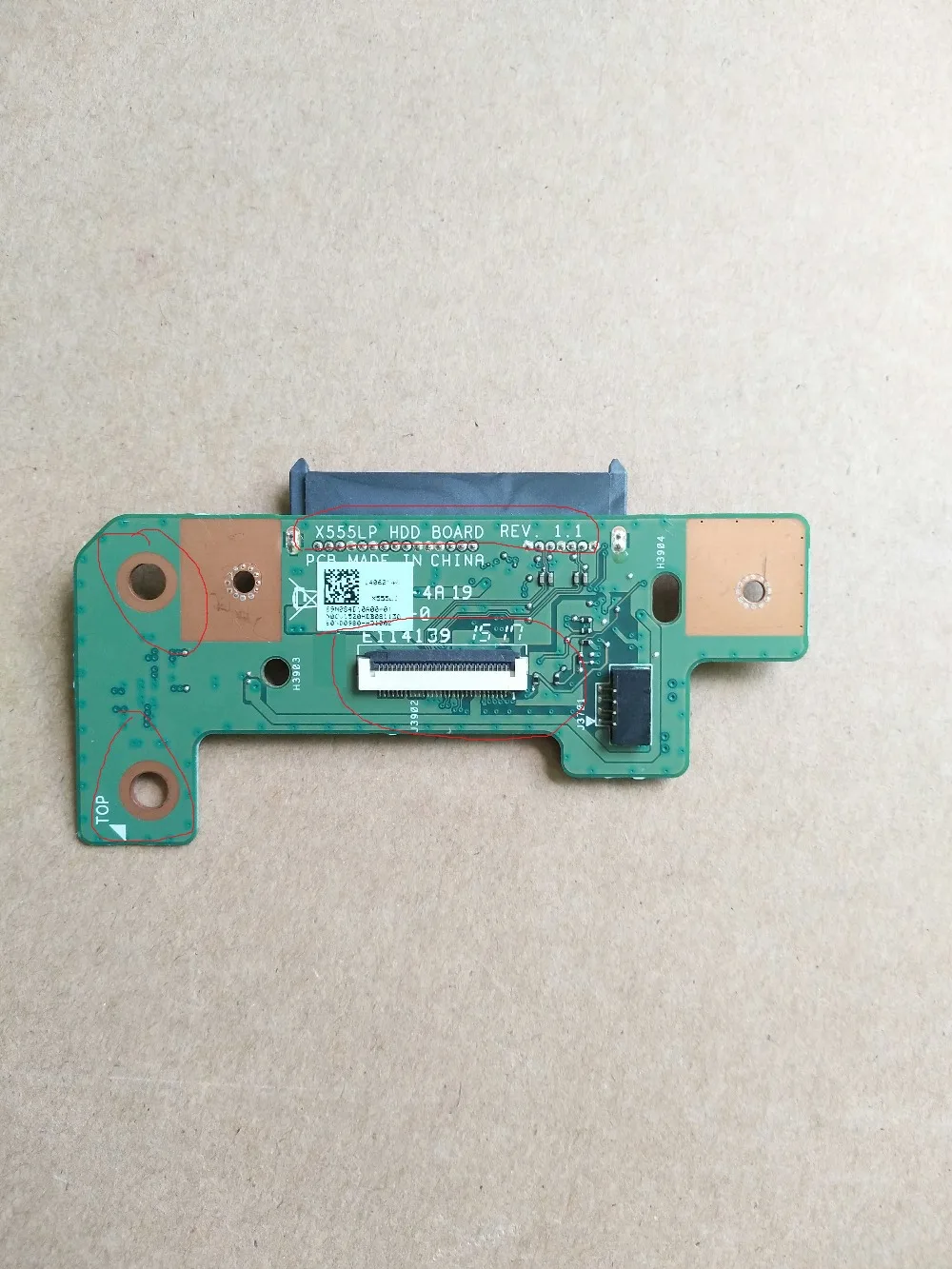 

Original For Asus X555L X555LP HDD hard drive BOARD X555LP HDD BOARD REV1.1
