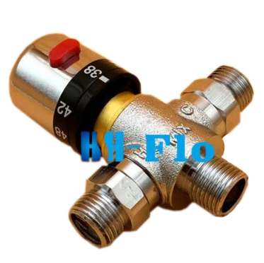 G1/" Термостатический латунь Клапан смешивания Клапан установлены солнечные душ dn15