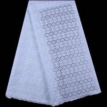 

African Cotton Lace Fabric High Quality African Swiss Voile Lace In Switzerland For Nigeria Men Wedding Party Dress A1599