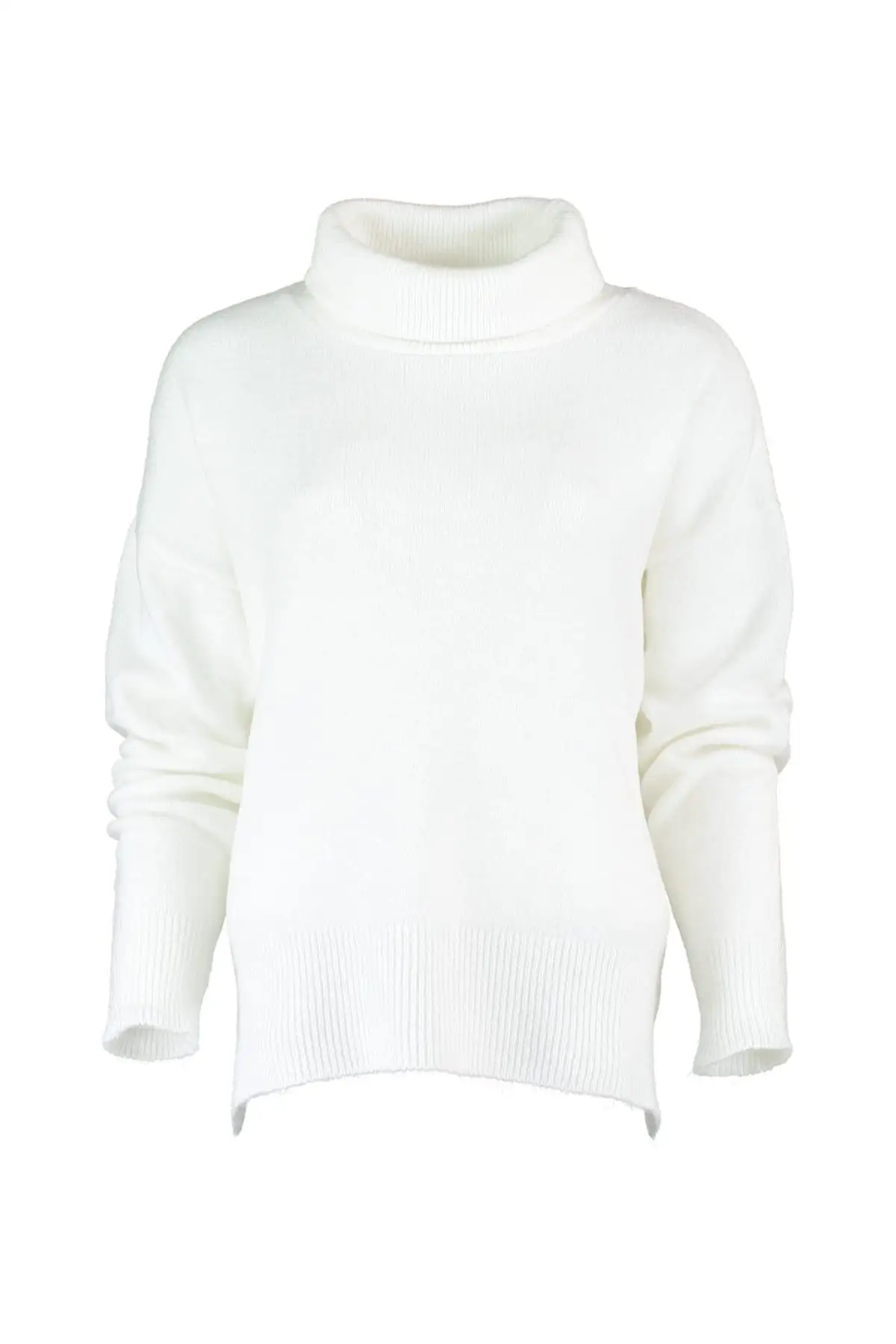 

Trendyol WOMEN-Raw White Turtleneck Sweater Sweater TWOAW20XS0026