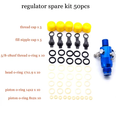 Pcp Пейнтбольный клапан уплотнительное кольцо сменные комплекты для HPA Танк регулятор ремонт - Цвет: 50pcs set